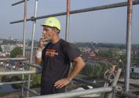 bouwplaats: constructie 7e verdieping, dag 2