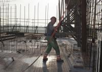 bouwplaats: constructie 7e verdieping, dag 2